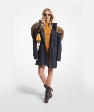 Embellished Georgette Shift Coat